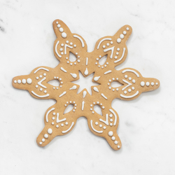 Sur La Table Large Snowflake Copper-Plated Cookie Cutter