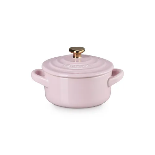 Le Creuset Petite Cocotte with Gold Heart Knob, 8 oz.