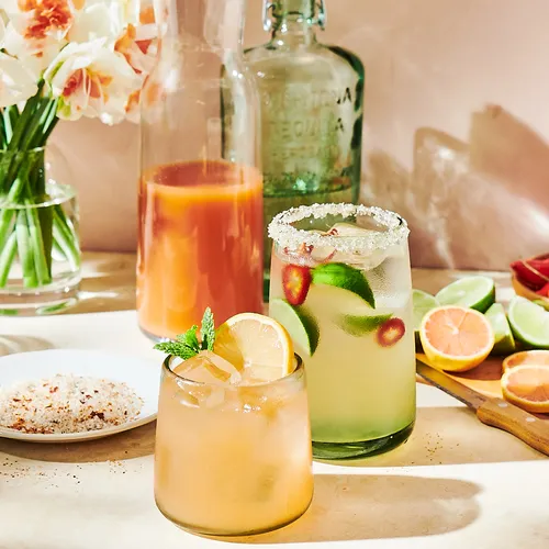 Sur La Table Recycled Green Double Old-Fashioned Glass