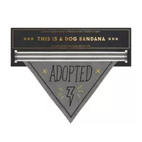 &#34;Adopted&#34; Dog Bandana