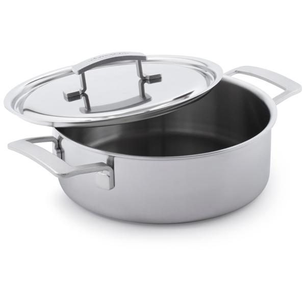 Demeyere Industry5 Stainless Steel Double-Handle Deep Sauté Pan, 3 Qt.