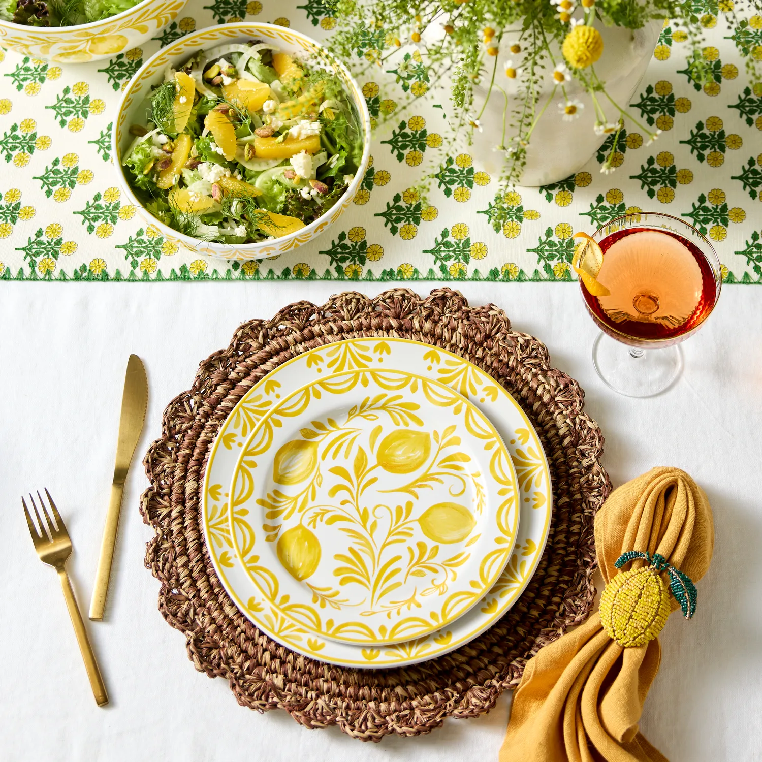 Sur La Table Citrus Bloom Lemon Napkin Ring