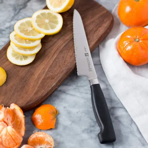 Zwilling J. A. Henckels Four Star Eco Serrated Prep Knife, 5.5"