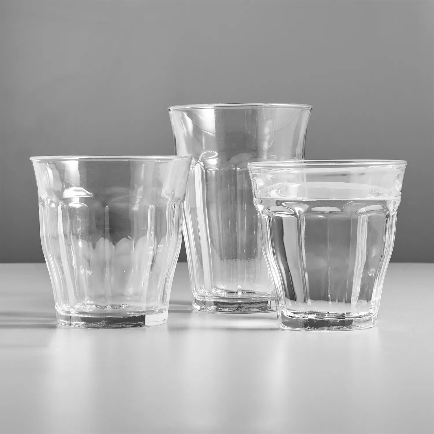 Duralex Pure 12 Ounce Pure Glass Drinkware Tumbler Drinking Glasses, Set of  6