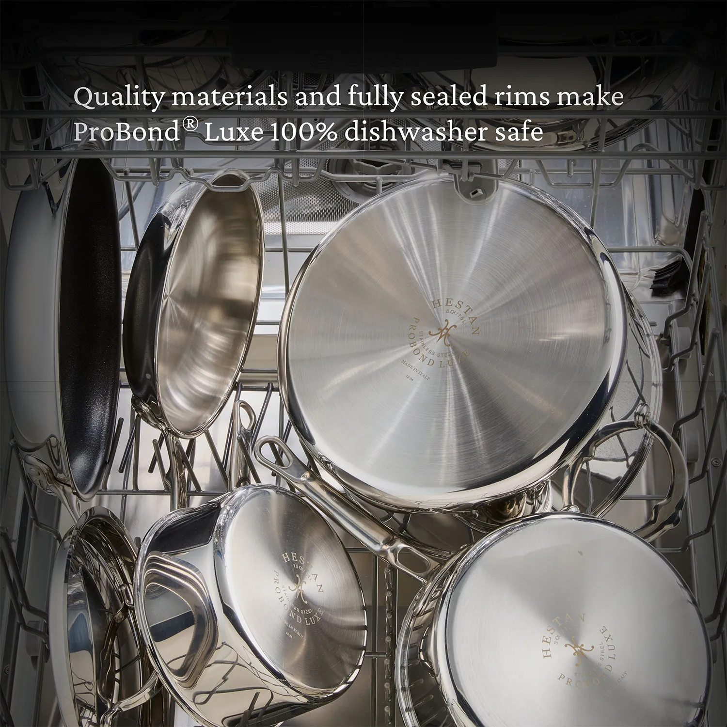 Hestan ProBond Luxe Stainless Steel Saucepan with Lid