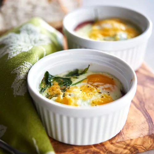 Baked Eggs Florentine