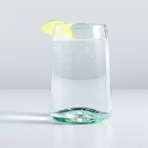 Sur La Table Recycled Green Highball Glass