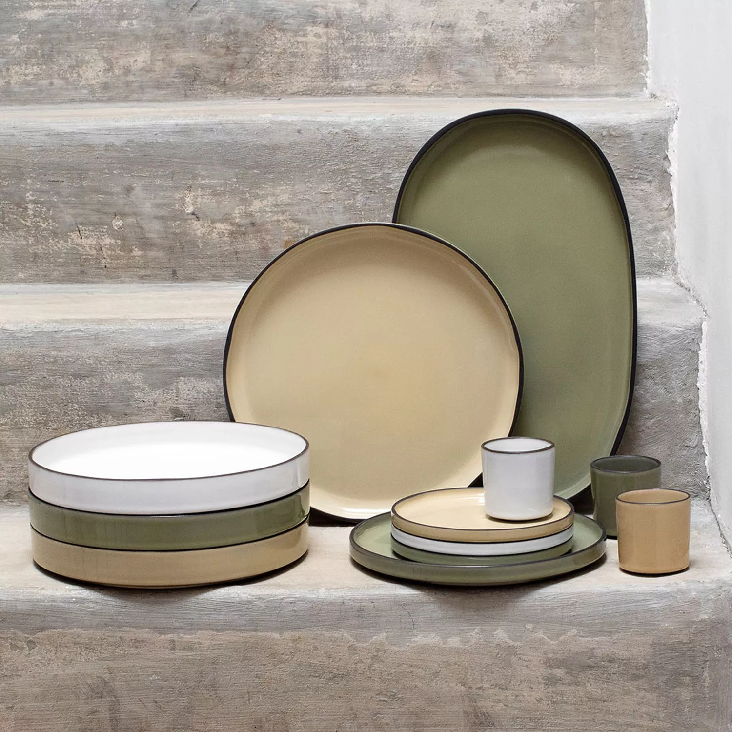 Revol Caractère Dinner Plates, 10.25", Set of 4