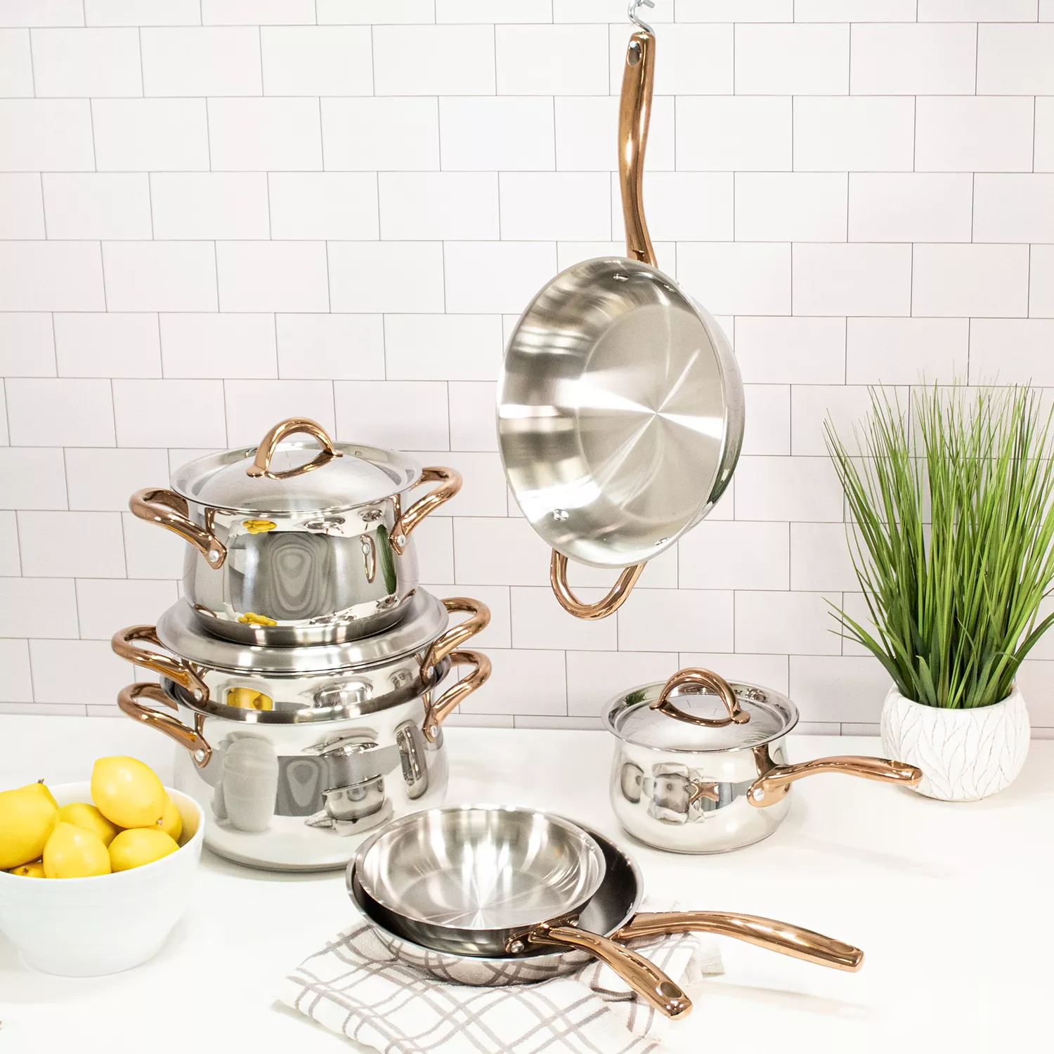BergHoff Ouro Stainless Steel 11-Piece Set