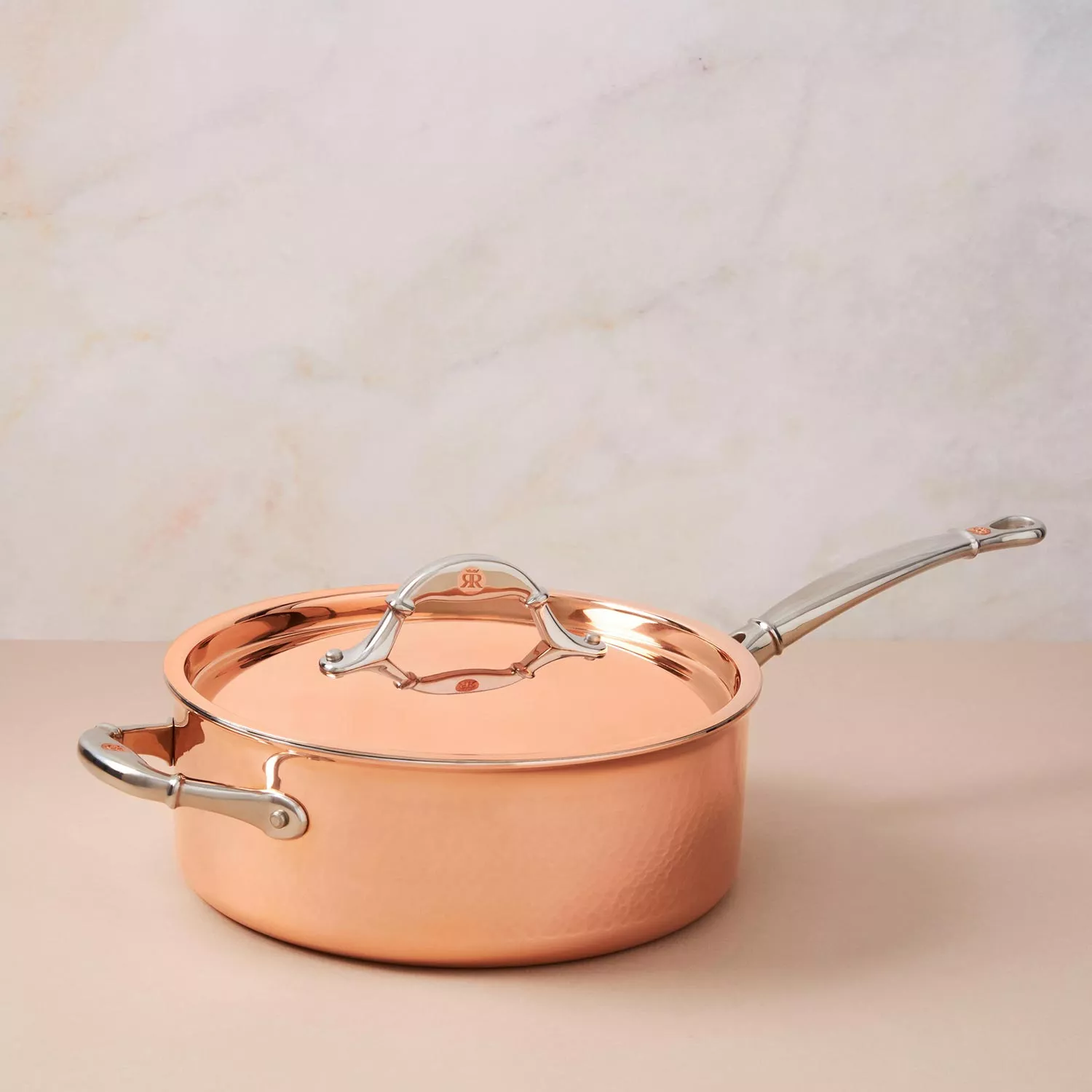 Ruffoni Symphonia Cupra Sauté Pan with Lid, 4 Qt.