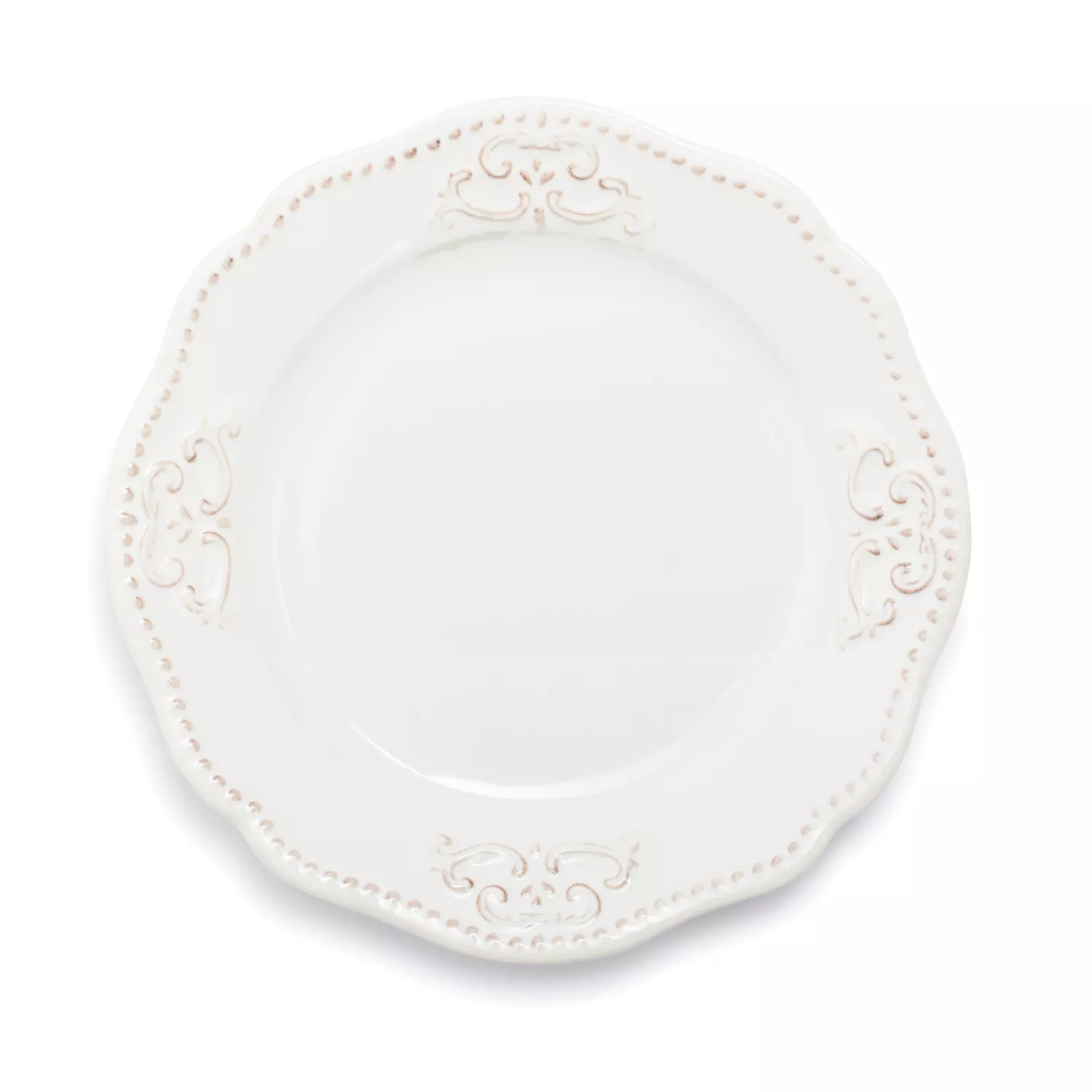 Sur La Table Pearl Stoneware Dessert Plates, Set of 4
