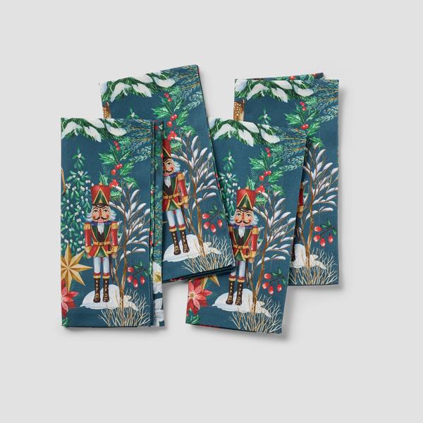 Sur la table Nutcracker Napkins, Set of 4