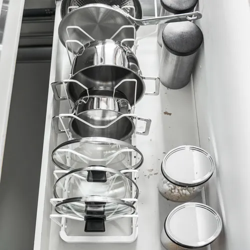 Yamazaki Tower Adjustable Cookware Organizer