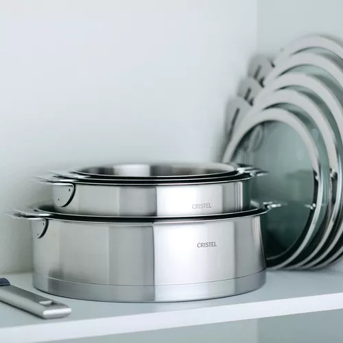 Cristel Strate Saucepans, Set of 3