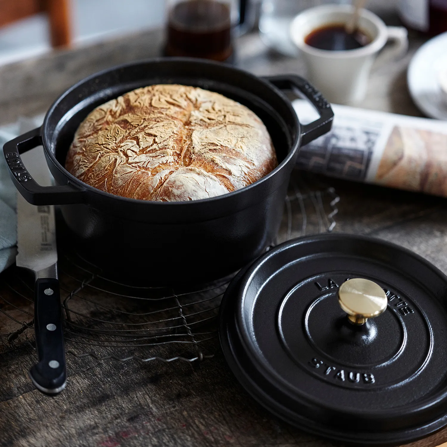 Staub Round Dutch Oven, 4 qt.