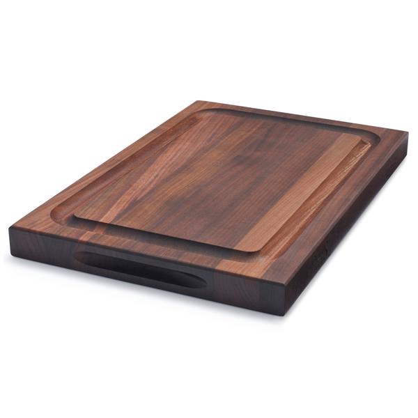 John Boos Walnut Edge-Grain BBQ Board w/ Juice Groove