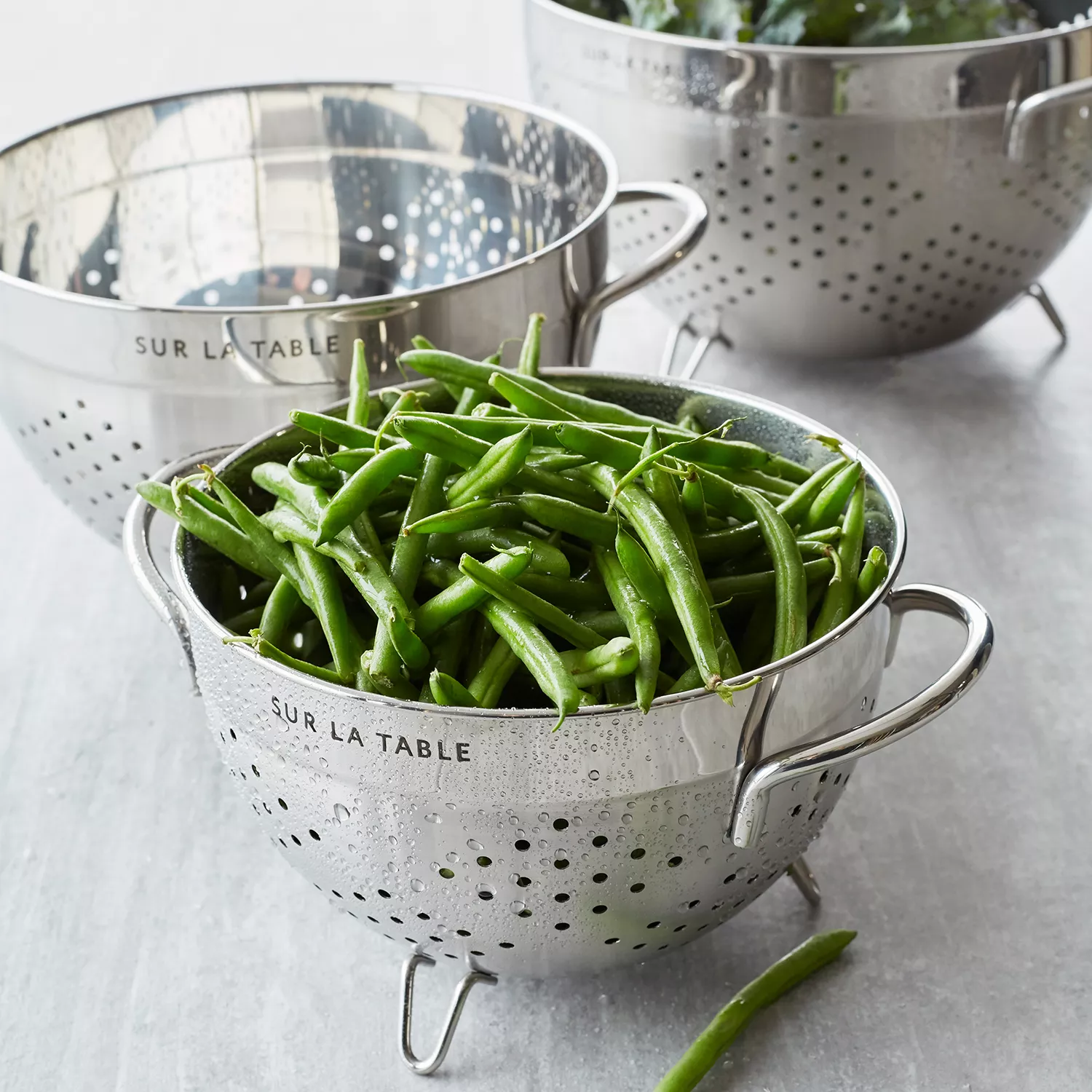Sur La Table Stainless Steel Colanders