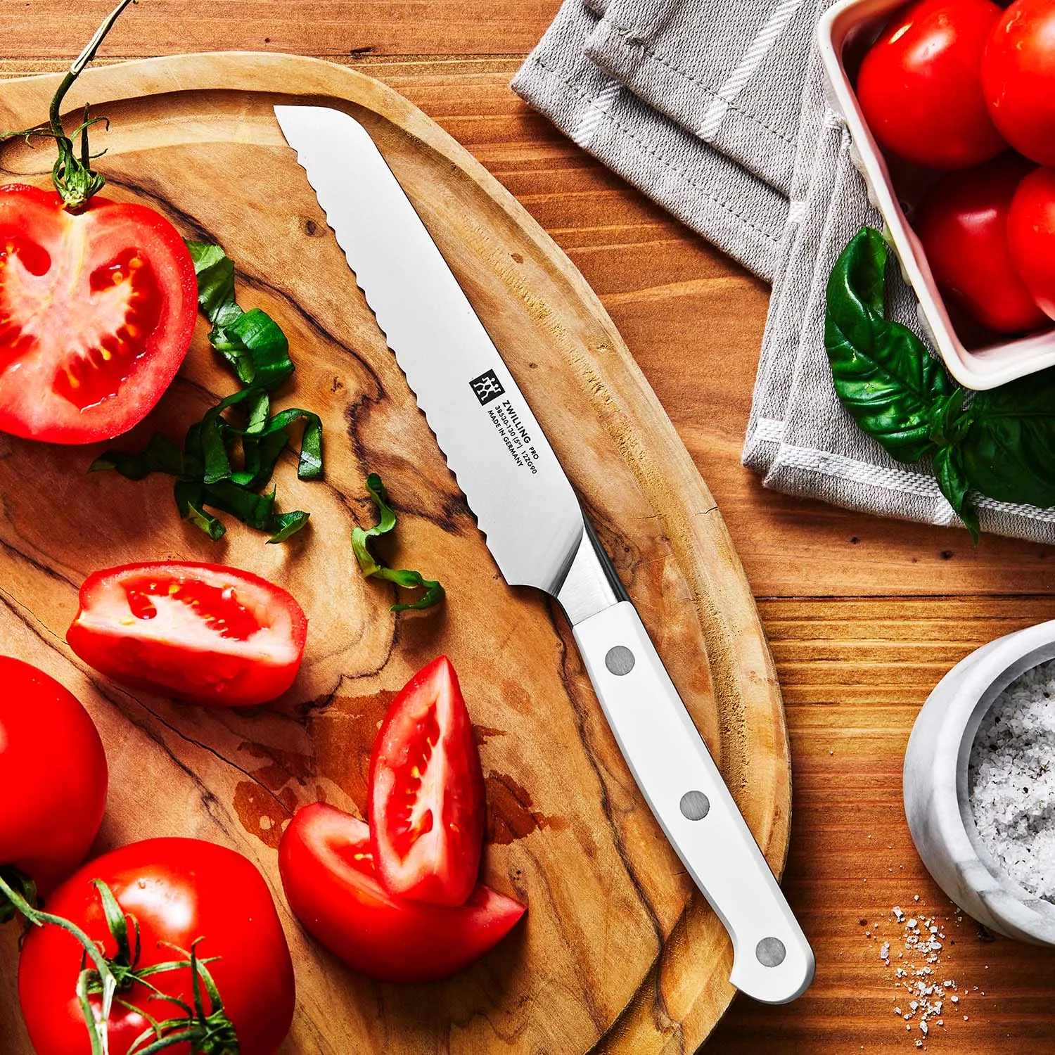 Zwilling J.A. Henckels Pro Le Blanc Serrated Utility Knife, 5"