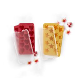 Lekue Assorted Heart & Star Ice Trays, Set of 4