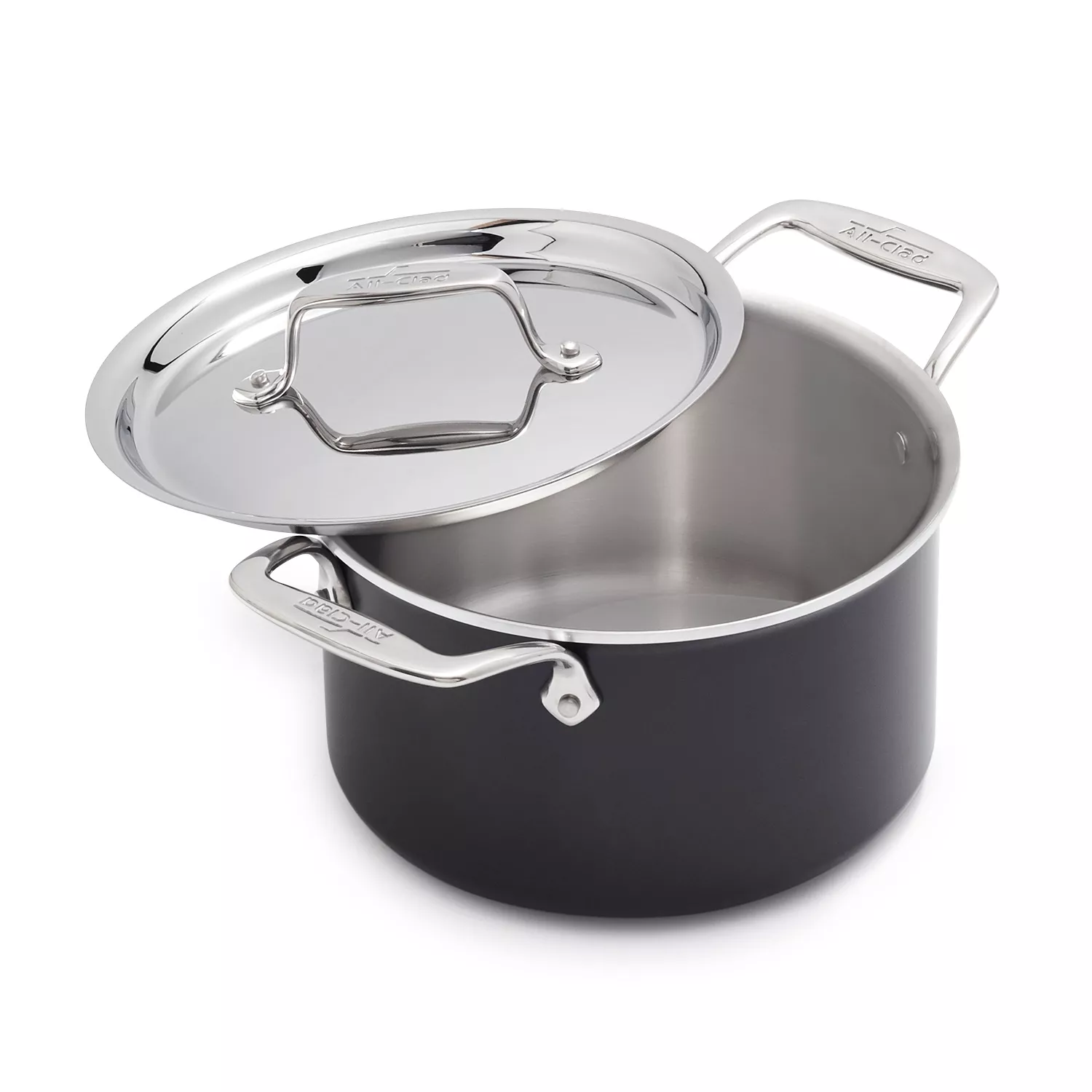 All-clad LTD 8 Quart Stock Pot With Lid, Stainless Steel With Hard