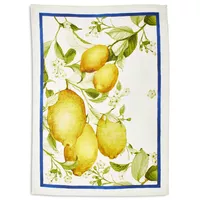 Lemon Linen Kitchen Towel, 28&#34; x 20&#34;