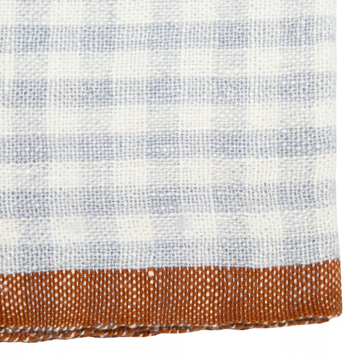 Caravan Two-Tone Check Linen Napkins, Set of 4