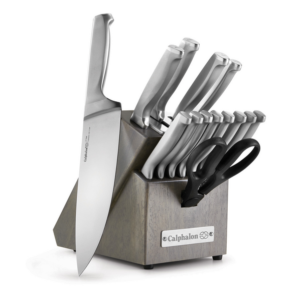 Calphalon Classic Self-Sharpening Stainless Steel 15-Piece Cutlery Set