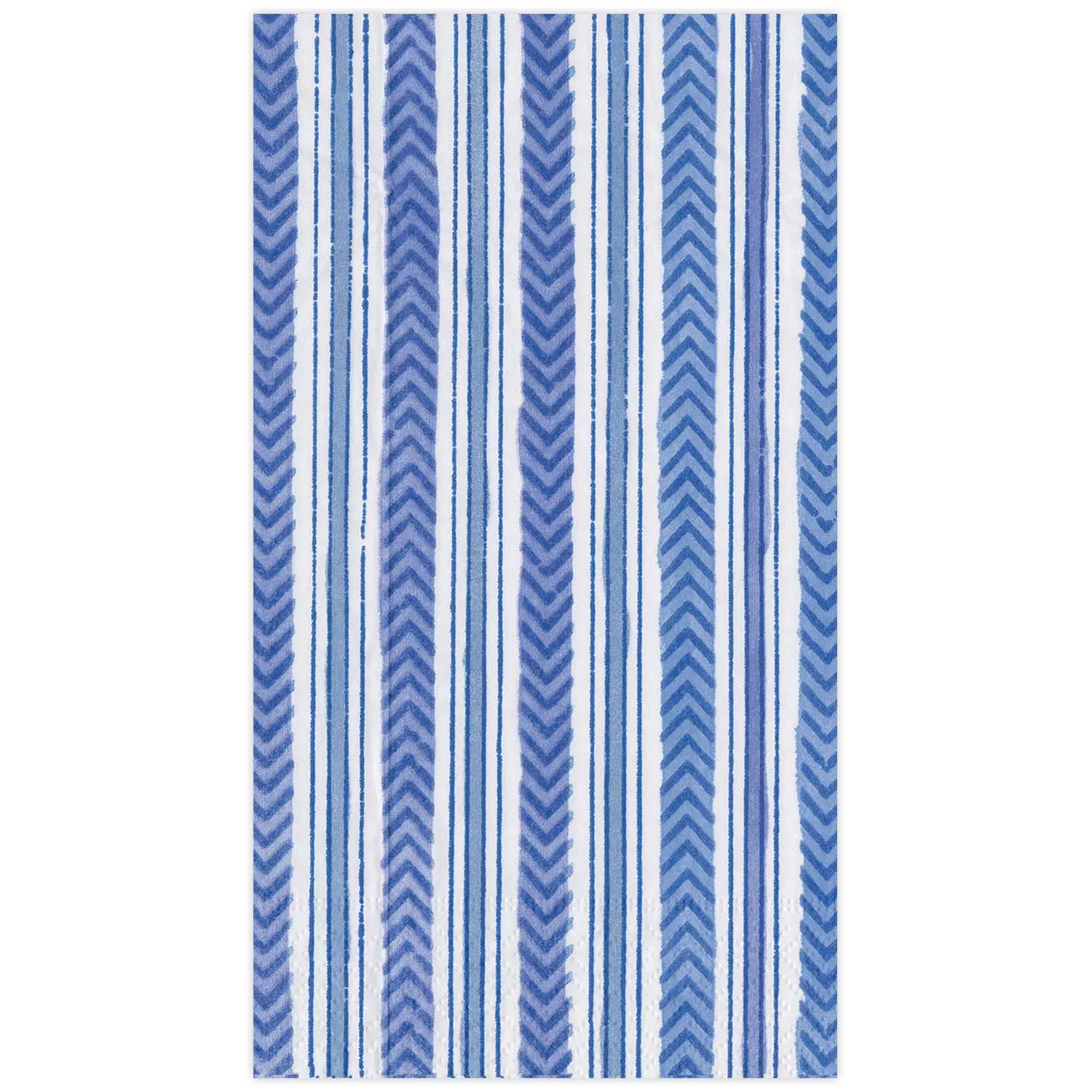 Carmen Stripe Blue Guest Napkins, Set of 15