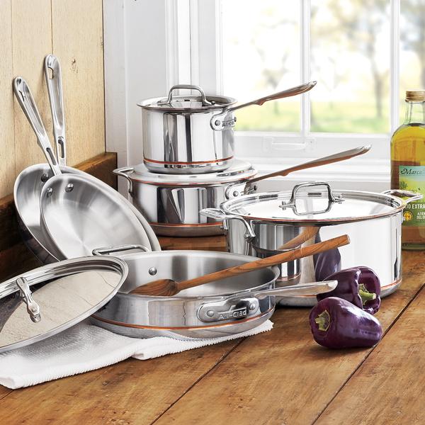All-Clad Copper Core 10-Piece Cookware Set - thumbnail 2