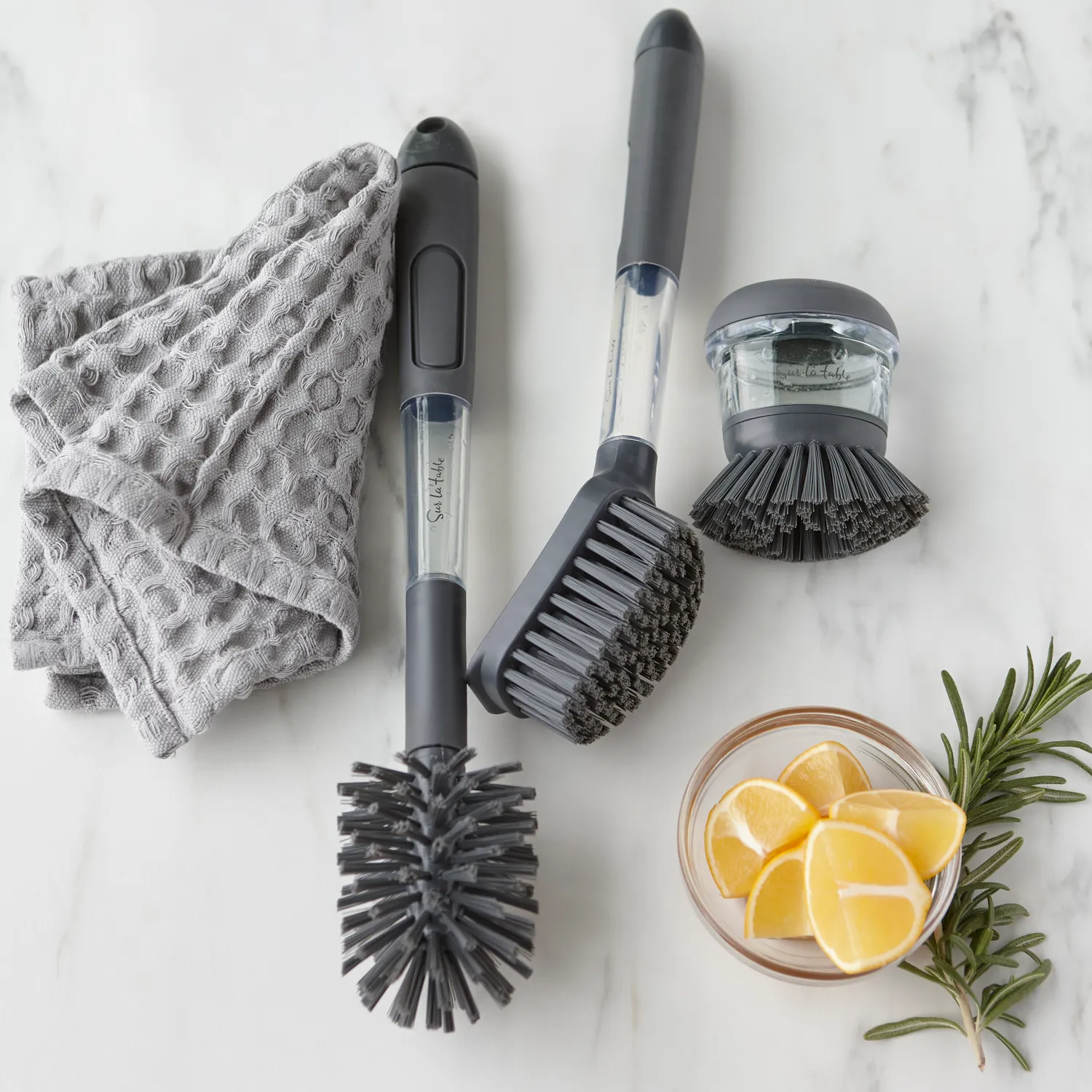 Sur La Table Soap Dispensing Dish Brush
