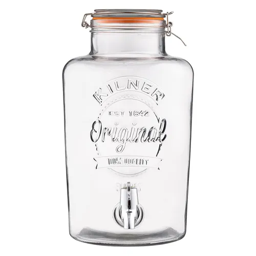 Kilner Clip Top Round Dispenser, 2.1 gal.