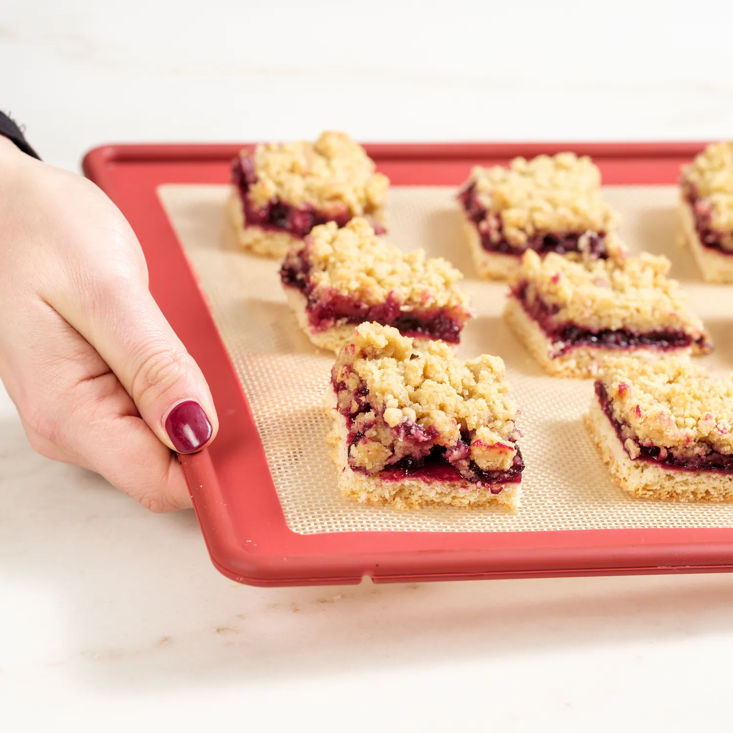 NoStik Edged Reinforced Silicone Full-Size Baking Mat