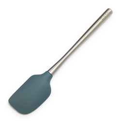 Sur La Table Flex-Core Silicone Spatula with Stainless Steel Handle, Charcoal High temp rating so put it in the dishwasher; still looks brand new after many months of daily use