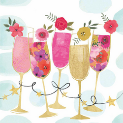 PPD Happy Drinks Cocktail Napkins, Set of 20 Perfect for Spring Cocktails!! Cheers