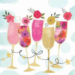 PPD Happy Drinks Cocktail Napkins, Set of 20