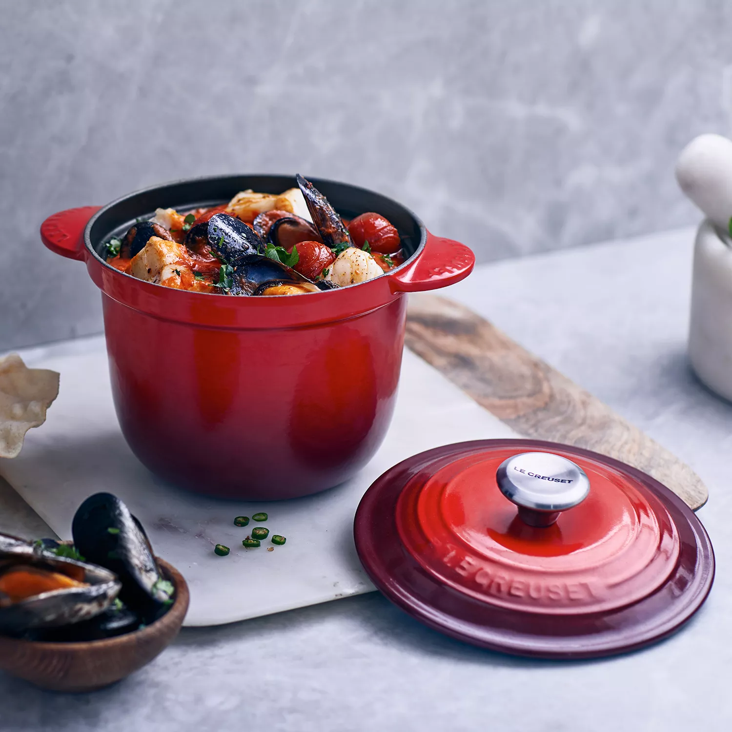 Le Creuset Rice Pots with Stoneware Insert, 2.25 qt.