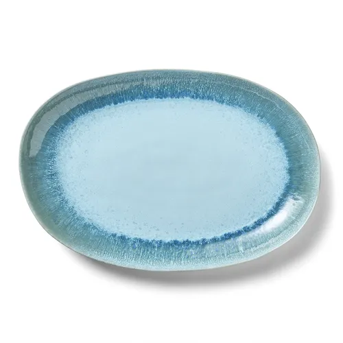 Sur La Table Driftwater Reactive Glaze Oval Platter