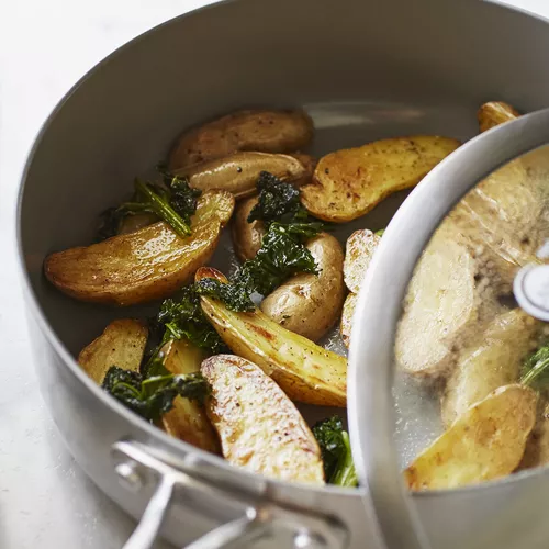 Crispy Kale and Potatoes