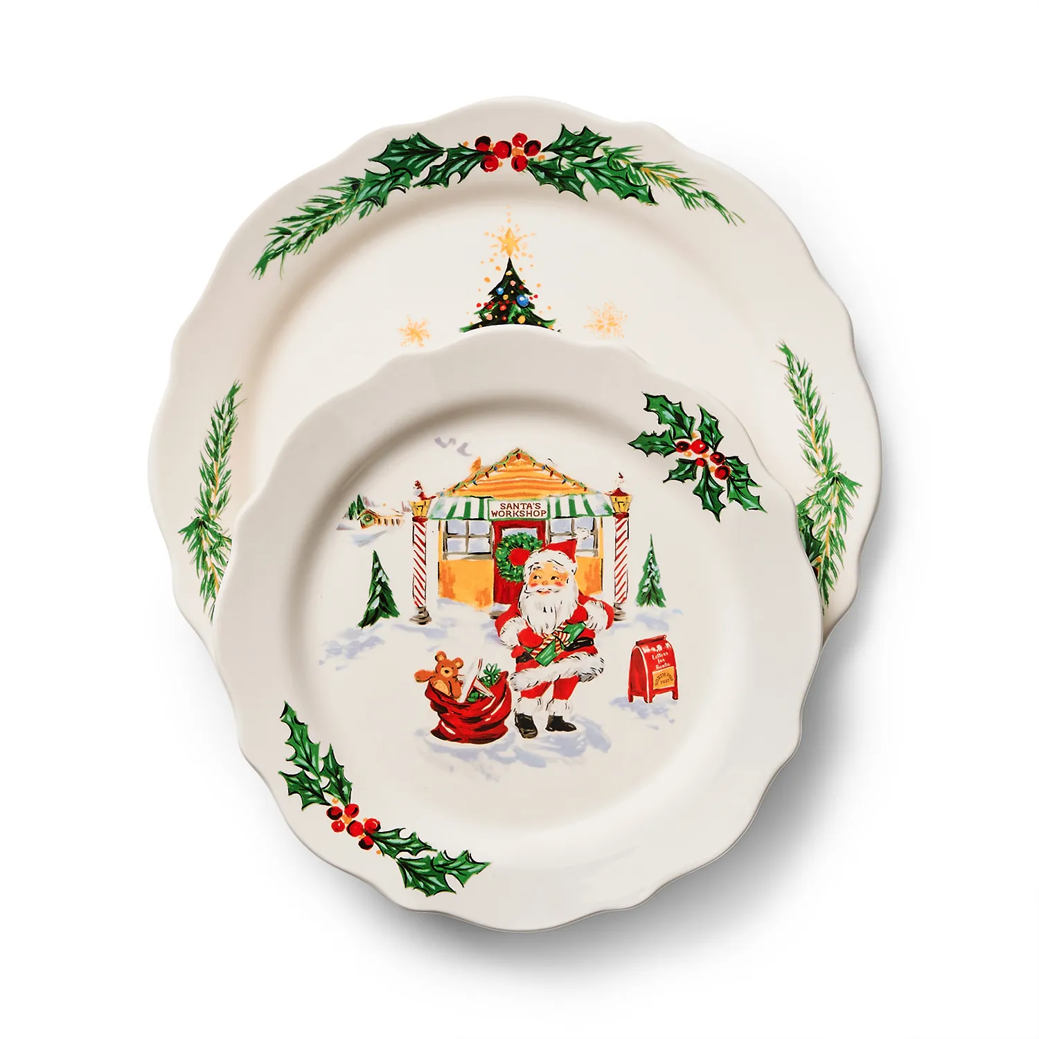 Sur La Table Snowy Village 12-Piece Dinnerware Set