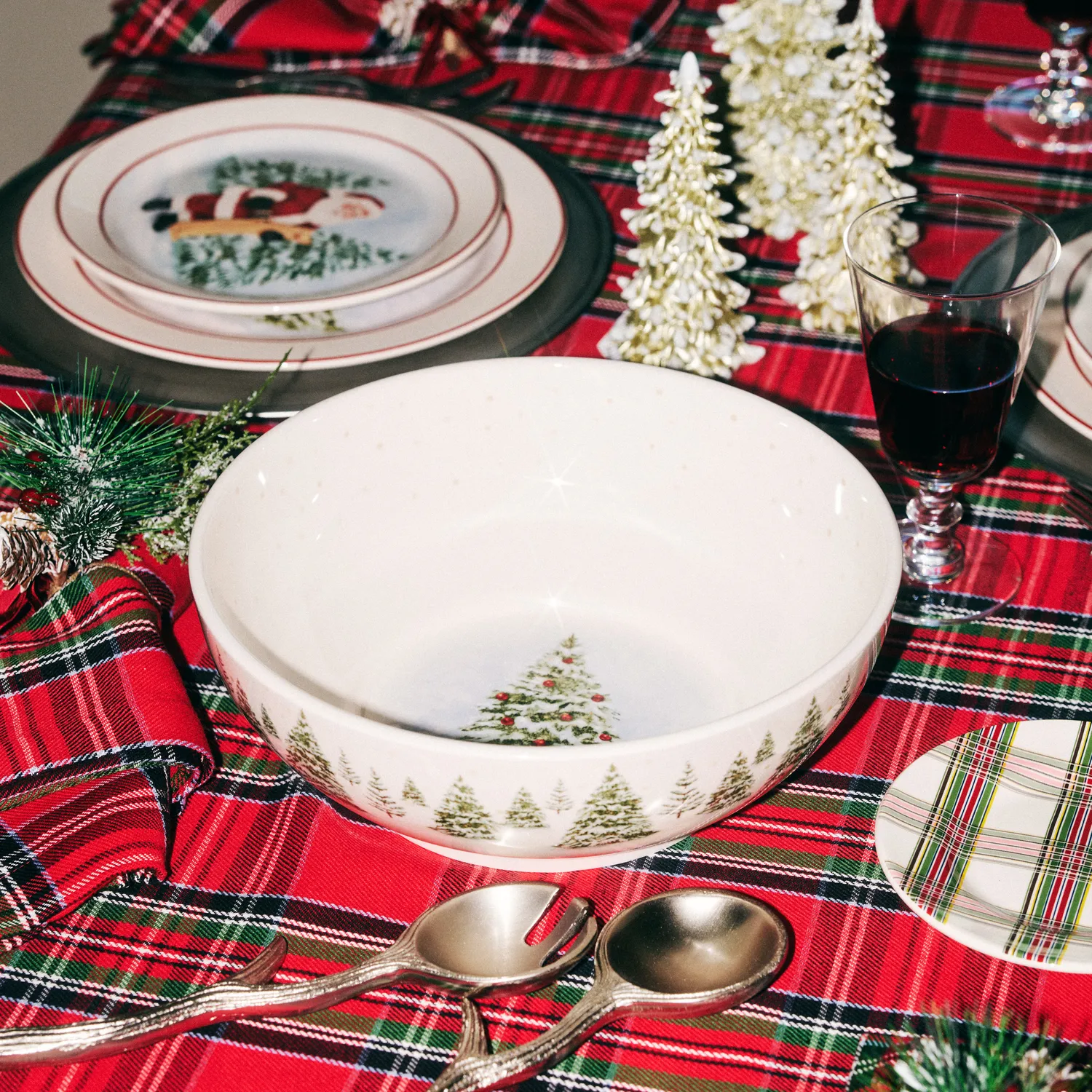 Sur la table Vintage Christmas Serving Bowl