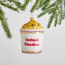 Sur La Table Instant Noodles Glass Ornament, 3.5"