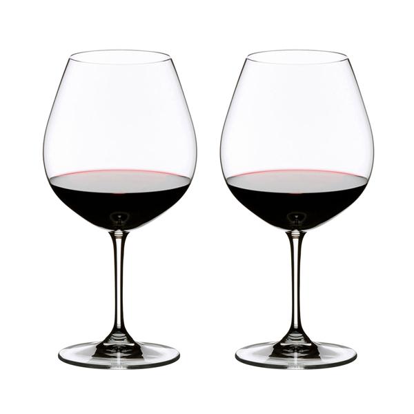 RIEDEL Vinum Pinot Noir (Burgundy Red) Wine Glass, Set of 2