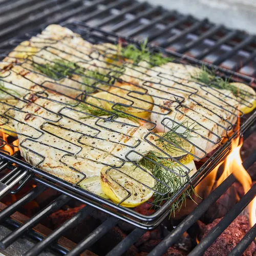 Sur La Table Nonstick Flexi Grill Basket with Folding Handle