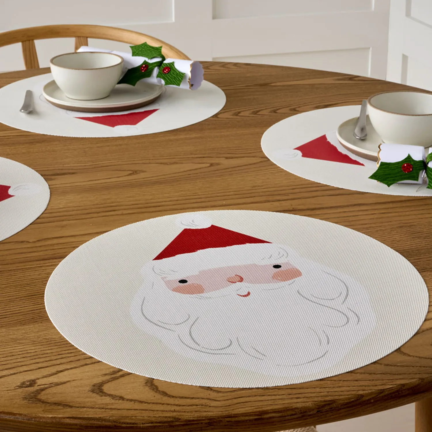 Meri Meri x Chilewich Jolly Christmas Round Placemat