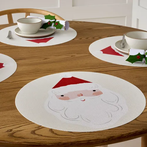 Meri Meri x Chilewich Jolly Christmas Round Placemat