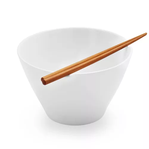 Rice Bowl with Bamboo Chopsticks