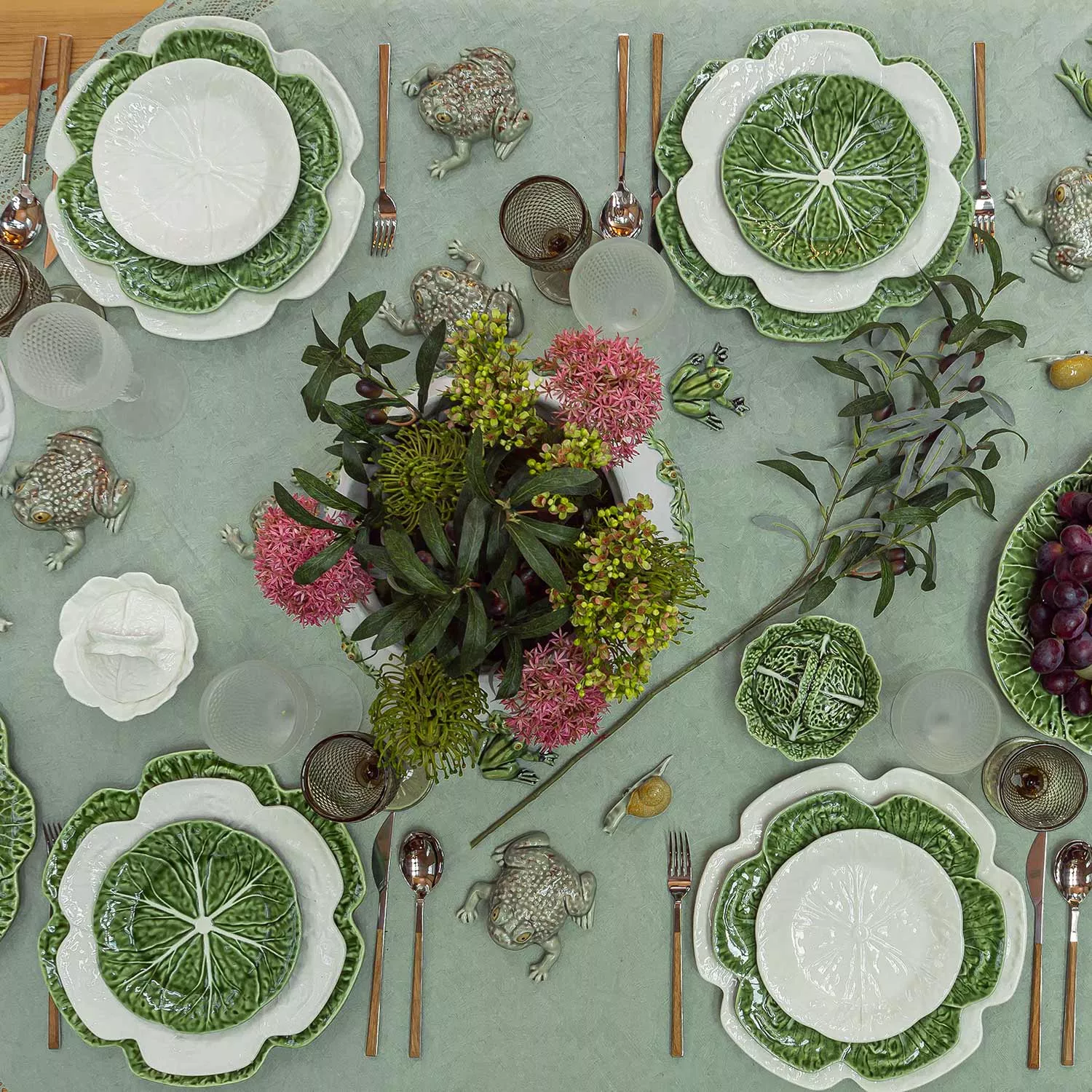 Bordallo Pinheiro Cabbage Green Charger Plate | Sur La Table