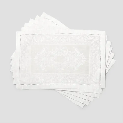 French Home Arboretum Linen Placemats, Set of 6