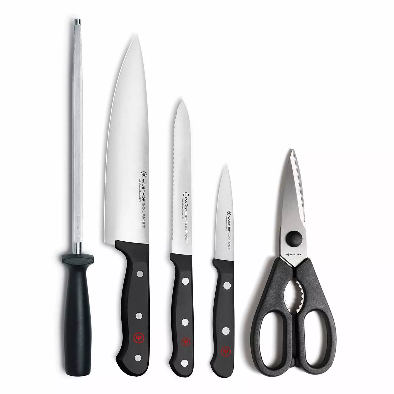 Wusthof Gourmet 6-Piece Starter Block Set, Natural