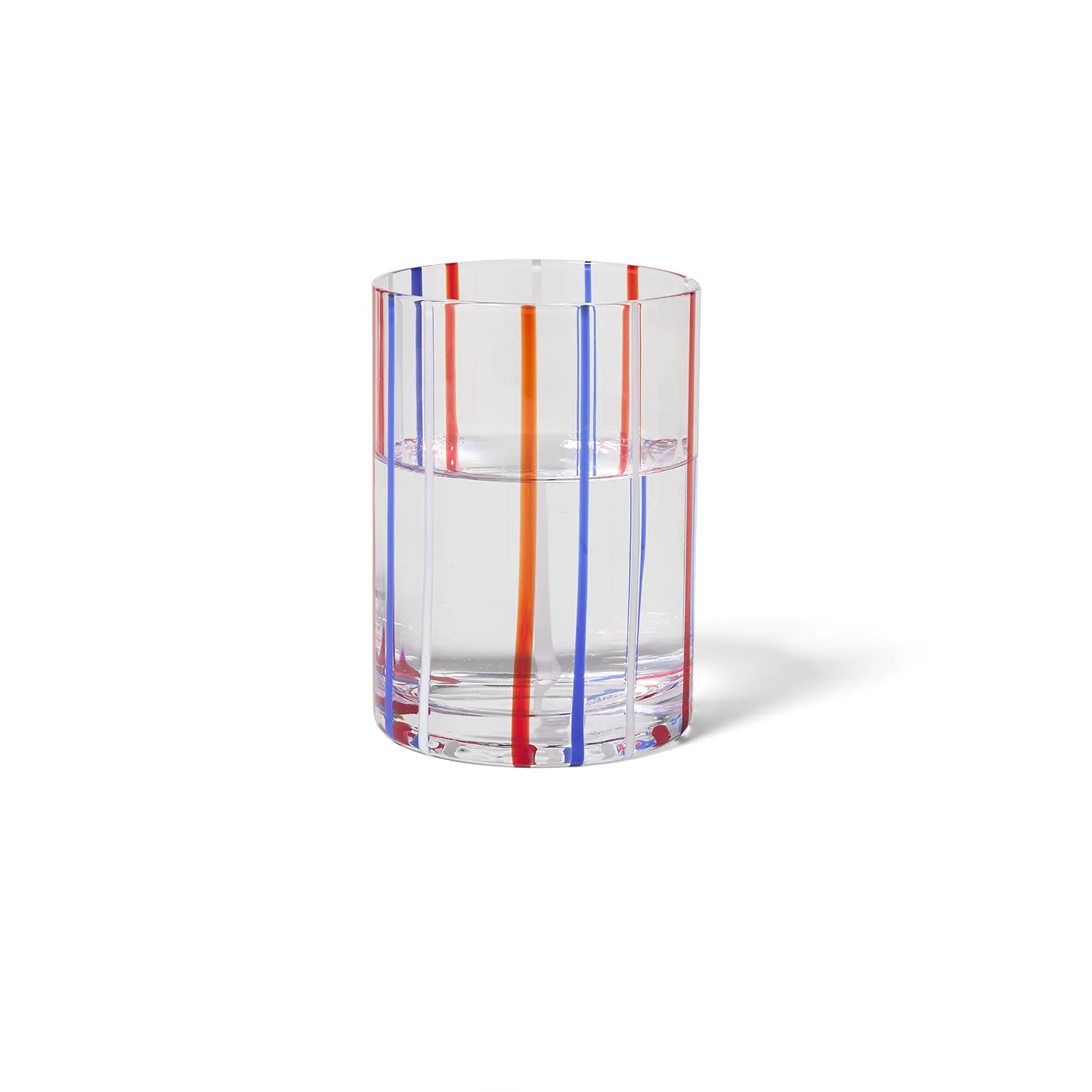 Sur La Table Red, White & Blue Double Old-Fashioned Glass